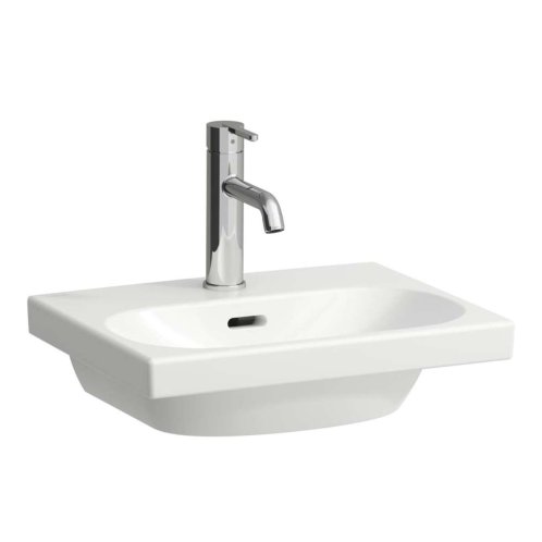 Laufen Lua - Umývadielko nábytkové 45x35 cm, s prepadom, otvor na batériu, LCC, biela H8160804001041