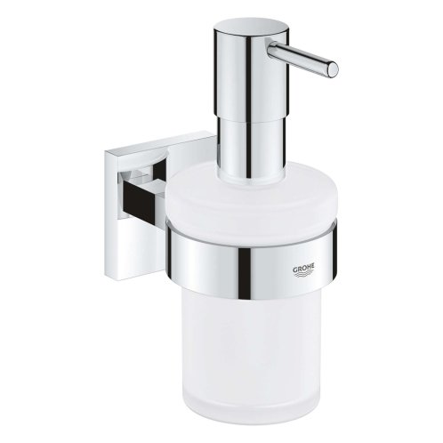 Grohe QuickFix Start Cube - Dávkovač mydla s držiakom, sklo/chróm 41098000
