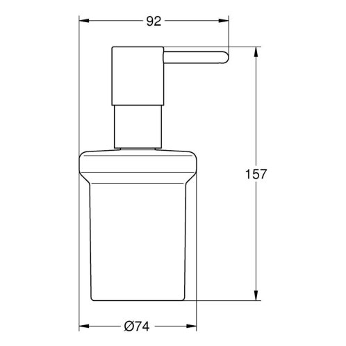 Grohe QuickFix Start - Dávkovač mydla, sklo/chróm 41188000