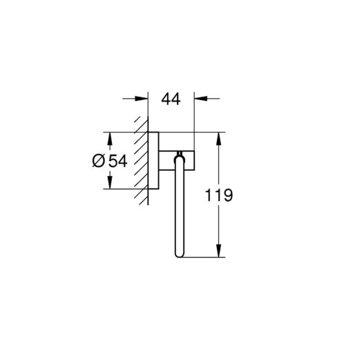 Grohe QuickFix Start - Držiak toaletného papiera, chróm 41200000