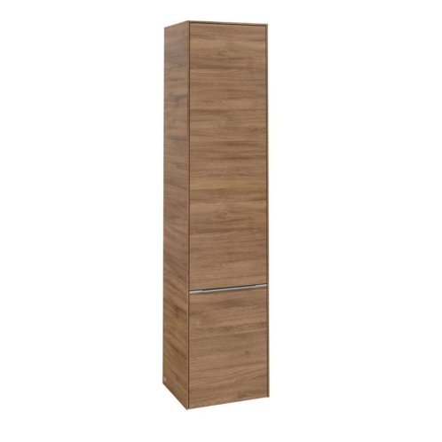 Villeroy & Boch Subway 3.0 - Vysoká skrinka, 40x171x36 cm, 2 dvierka, pánty vľavo, SoftClosing, Oak Kansas C58600RH