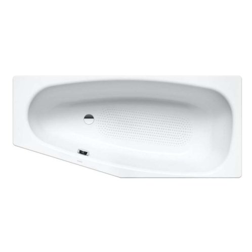Kaldewei Advantage - Asymetrická vaňa Mini ľavá 832, 1570x 75/50 cm, celoplošný antislip, Perl-Effekt, biela 224834013001