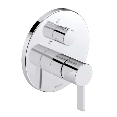 Duravit D-Neo - Batéria pod omietku, na 2 spotrebiče, chróm DE5210018010
