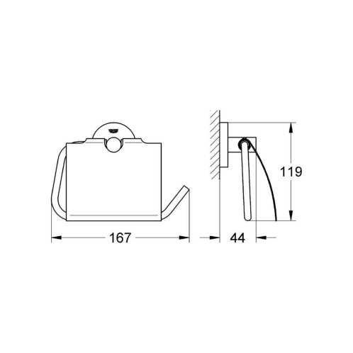 Grohe Essentials - Držiak toaletného papiera, chróm 40367001