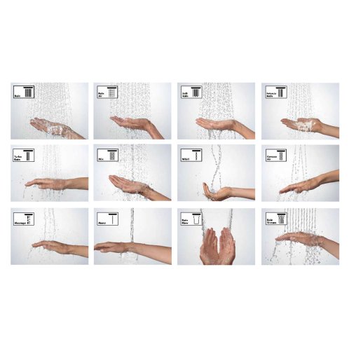 Hansgrohe Rainmaker Select - Hlavová sprcha 460, 3 prúdy, sprchové rameno 46 cm, biela/chróm 24007400
