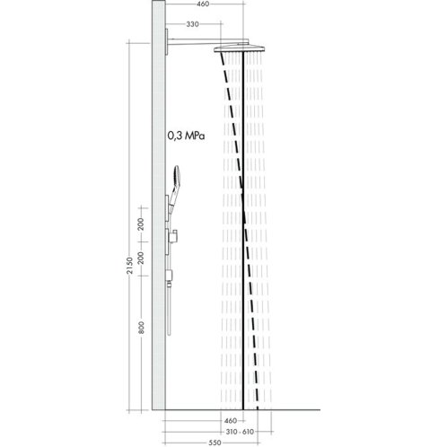Hansgrohe Rainmaker Select - Hlavová sprcha 460, 3 prúdy, sprchové rameno 46 cm, biela/chróm 24007400