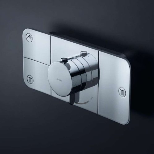 Axor One - Termostatická batéria pod omietku, na 3 spotrebiče, chróm 45713000