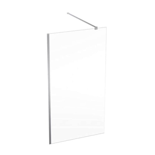 Geberit GEO - Sprchová stena Walk-In, 110x200 cm, strieborná/číre sklo 560.149.00.2