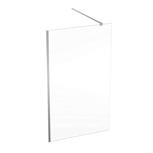 Geberit GEO - Sprchová stena Walk-In, 120x200 cm, strieborná/číre sklo 560.159.00.2