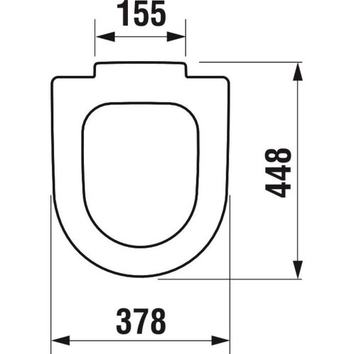 Jika Deep - WC sedadlo bez poklopu, Antibak, biela H8932823000631