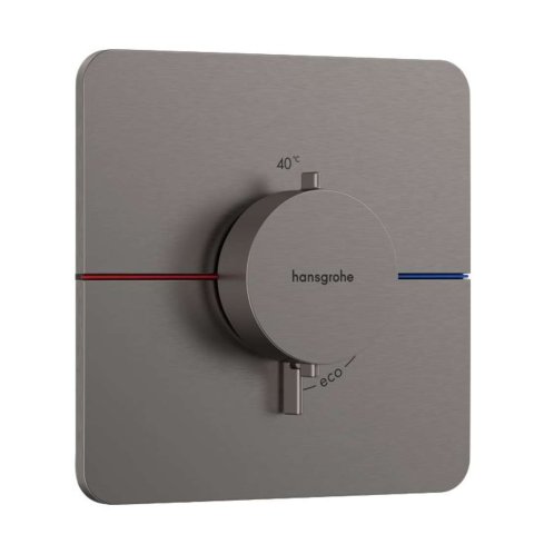 Hansgrohe ShowerSelect Comfort - Termostatická batéria pod omietku, kefovaný čierny chróm 15588340
