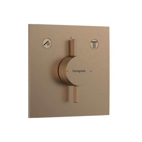 Hansgrohe DuoTurn E - Batéria pod omietku, na 2 spotrebiče, kefovaný bronz 75417140