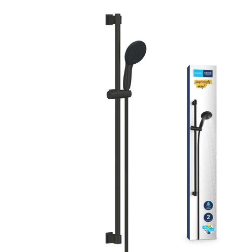 Grohe Vitalio Start - Set sprchovej hlavice, tyče a hadice, 2 prúdy, matná čierna 269542431