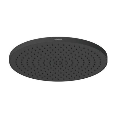 Duravit - Hlavová sprcha, priemer 23 cm, MinusFlow, matná čierna UV0662017046