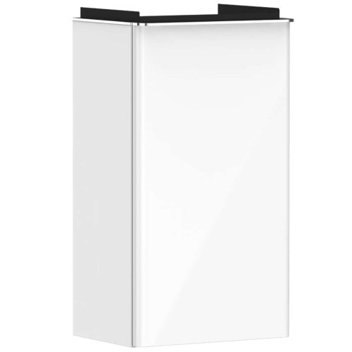 Hansgrohe Xelu Q - Umývadlová skrinka, 63x34x27 cm, 1 dvierka, pánty vľavo, lesklá biela/chróm 54011000