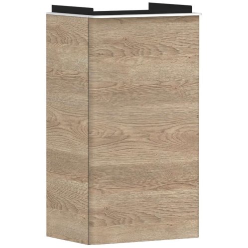 Hansgrohe Xelu Q - Umývadlová skrinka, 63x34x27 cm, 1 dvierka, pánty vľavo, prírodný dub/matná biela 54013700