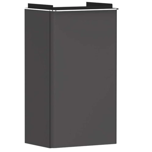 Hansgrohe Xelu Q - Umývadlová skrinka, 63x34x27 cm, 1 dvierka, pánty vpravo, matná sivá/chróm 54016000