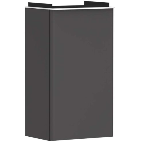 Hansgrohe Xelu Q - Umývadlová skrinka, 63x34x27 cm, 1 dvierka, pánty vpravo, matná sivá/matná biela 54016700