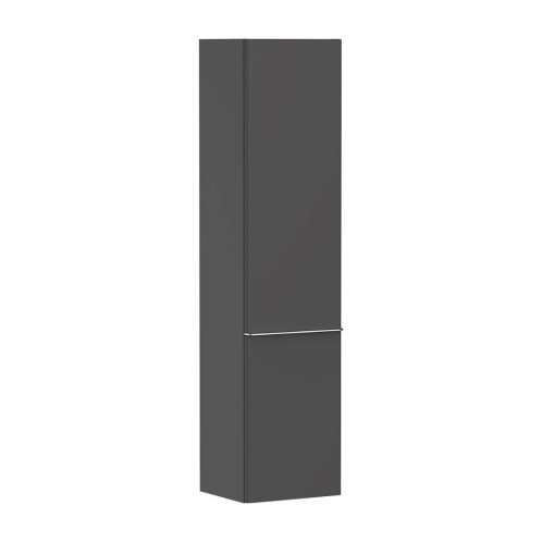 Hansgrohe Xelu Q - Vysoká skrinka 40x165x35 cm, 2 dvierka, pánty vľavo, matná sivá/chróm 54136000