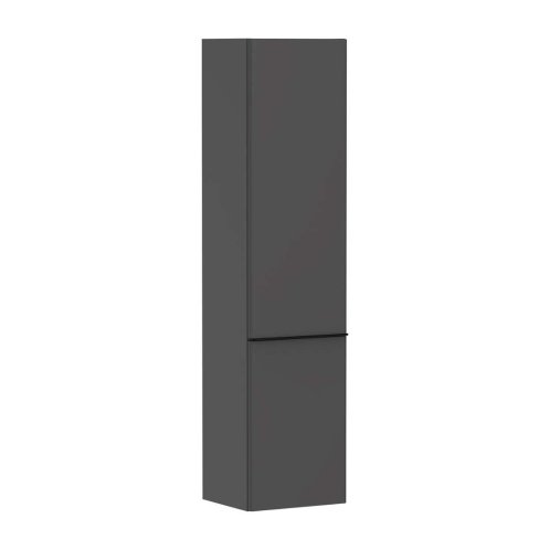 Hansgrohe Xelu Q - Vysoká skrinka 40x165x35 cm, 2 dvierka, pánty vľavo, matná sivá/matná čierna 54136670