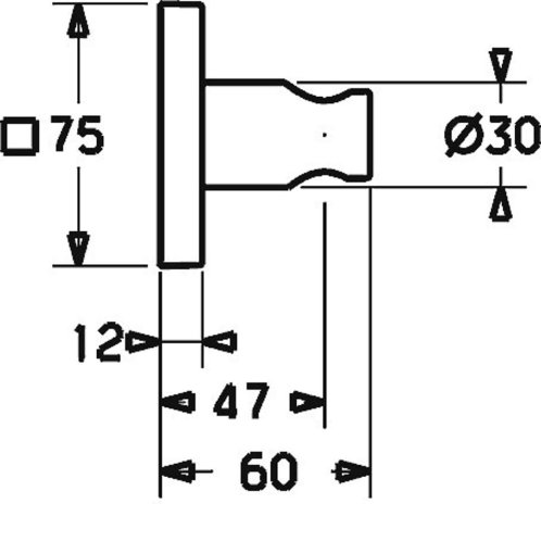 Hansa - Držiak sprchy, chróm 44440100