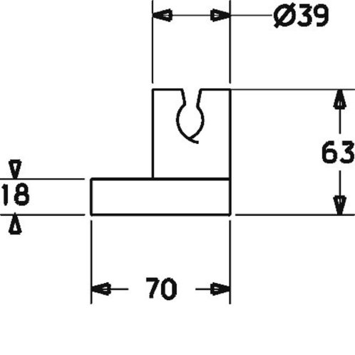 Hansa Viva - Držiak sprchy, chróm 44240100