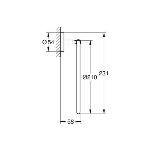 Grohe BauCosmopolitan - Držiak uterákov, chrom 40460001