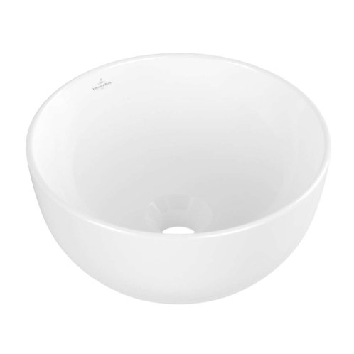 Villeroy & Boch Artis - Umývadielko na dosku, priemer 33 cm, bez prepadu, alpská biela 43893201
