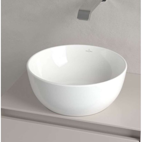 Villeroy & Boch Artis - Umývadielko na dosku, priemer 33 cm, bez prepadu, alpská biela 43893201