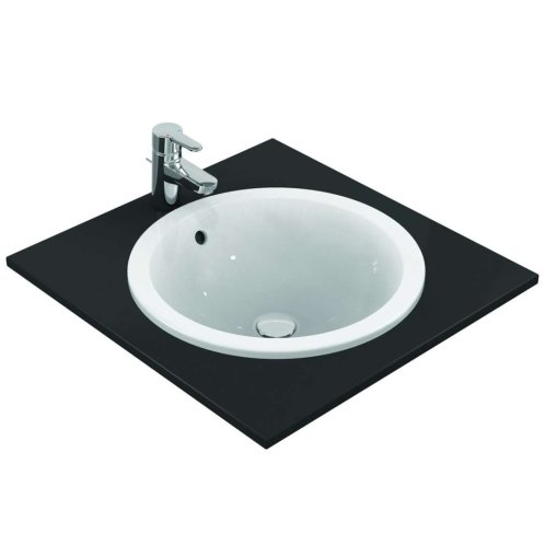 Ideal Standard Connect - Umývadlo zápustné, priemer 48 cm, s prepadom, biela E505301