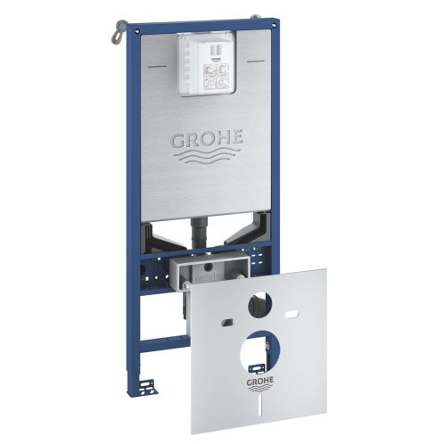 Grohe Rapid SLX - Set predstenovej inštalácie, klozetu, dosky SoftClose a tlačidla Skate Cosmopolitan, alpská biela SANI11BB3113