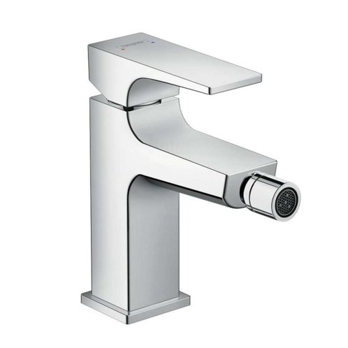 Hansgrohe Metropol - Páková bidetová batéria s odtokovou súpravou Push-Open, chróm 32520000