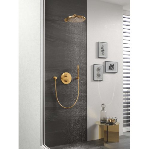 Grohe Rainshower Cosmopolitan - Hlavová sprcha Cosmopolitan 310 s ramenom 38 cm, 1 prúd, kefovaný Cool Sunrise 26066GN0