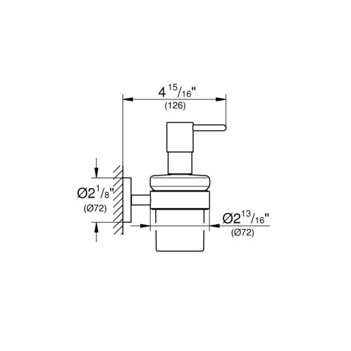 Grohe Essentials - Dávkovač tekutého mydla s držiakom, supersteel 40448DC1