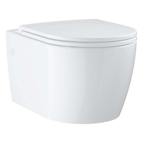 Grohe Start Round - Závesné WC s doskou SoftClose, Rimless, alpská biela 103848SH00