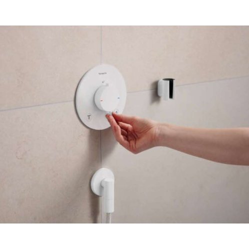 Hansgrohe FixFit Fine S - Nástenné kolienko, matná biela 28882700