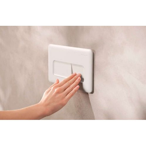 Hansgrohe iFrame Original Q - Ovládanie splachovania, matná biela 66001700