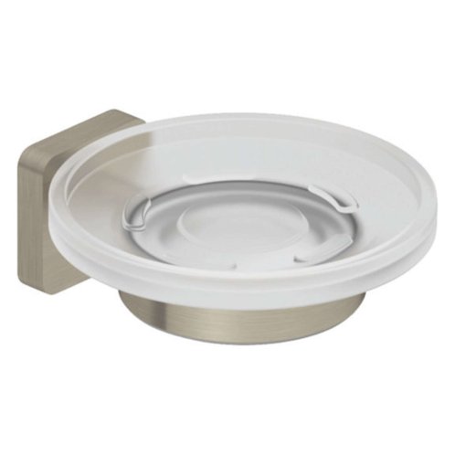 Kludi Vela S - Mydlovnička s držiakom, sklo/kefovaný nikel 25985N5