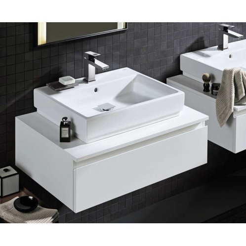 Grohe Cube Ceramic - Umývadlo s prepadom, 50x49 cm, PureGuard, alpská biela 3947800H
