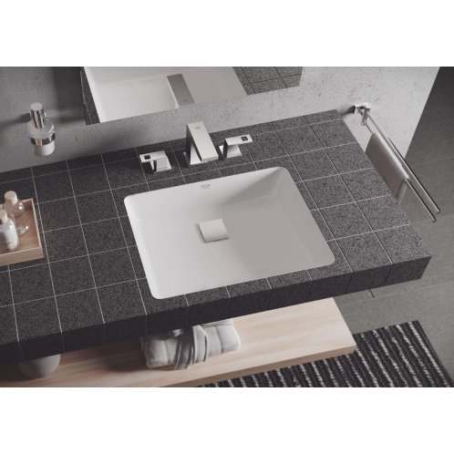 Grohe Cube Ceramic - Umývadlo vstavané, 49x37 cm, s prepadom, PureGuard, alpská biela 3948000H