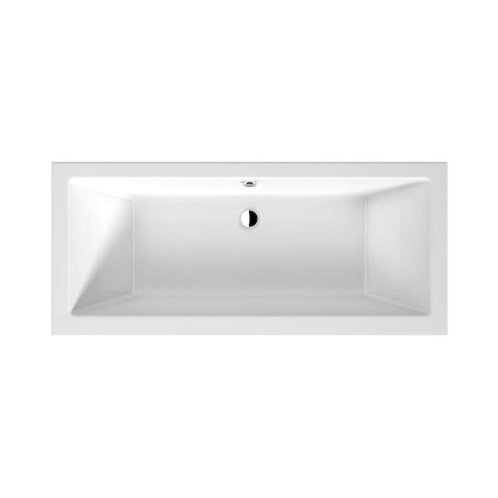 Jika Cubito Pure - Vaňa 170x75 cm, odpad uprostred, biela H2264200000001