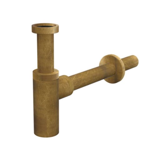 Alca - Sifón umývadlový DN32 DESIGN celokovový, bronz/antic A400ANTIC