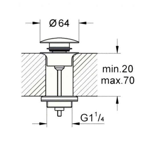 Grohe - Odpadová súprava, Hard Graphite 65807A00
