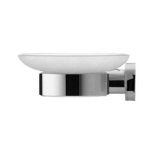 Duravit D-Code - Mydlovnička s držiakom, ľavá, mliečna sklo/chróm 0099171000