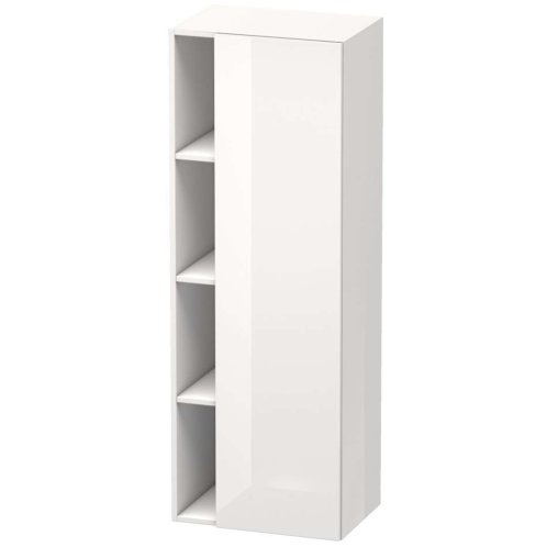 Duravit DuraStyle - Skrinka vysoká 140x50x36 cm, pravá, lesklá biela DS1239R2222