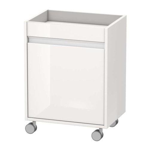 Duravit Ketho - Skrinka pojazdná 67x50x36 cm, ľavá, 1 dvierka, lesklá biela KT2530L2222