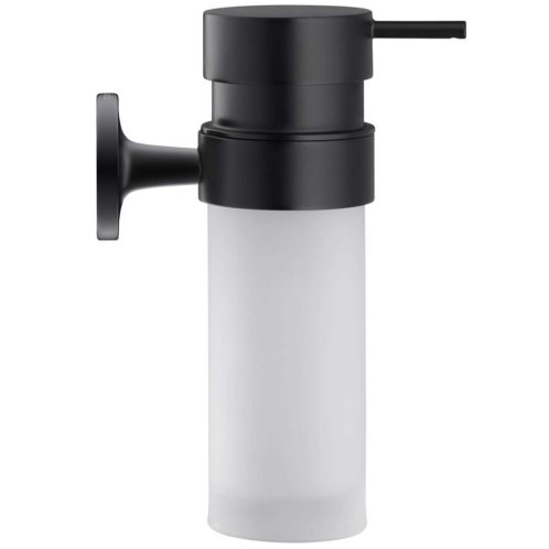Duravit Starck T - Dávkovač mydla s držiakom, čierna mat/mliečne sklo 0099354600