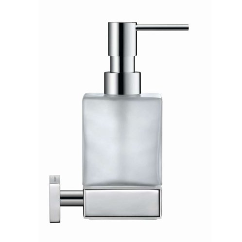 Duravit Karree - Dávkovač mydla s držiakom, chróm/mliečne sklo 0099541000