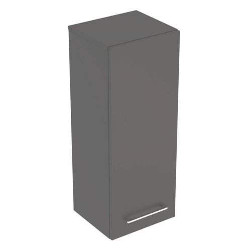 Geberit Selnova Square - Bočná horná skrinka 85x33x30 cm, 1 dvierka, lávová mat 501.277.00.1
