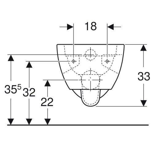 Geberit Selnova - Závesné WC, 530x360 mm, Rimfree, biela 501.545.01.1